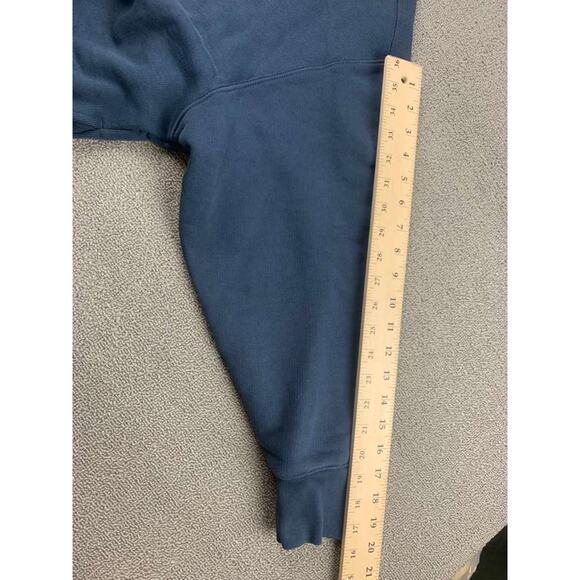 Calvin Klein Sweatshirt Men M Blue Pullover Crewneck Long Sleeve Ribbed Hem - Picture 8 of 8